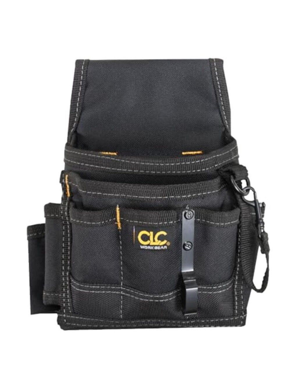 Small Electrical Maintenance Pouch 9 Pocket Tool Belt Bag Black Polyester